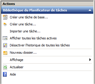 WBADMIN planificateur de tches