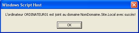 VBScripts - joindre un ordinateur au domaine du rseau - AD - LDAP - ordinateur pc - codes et exemples