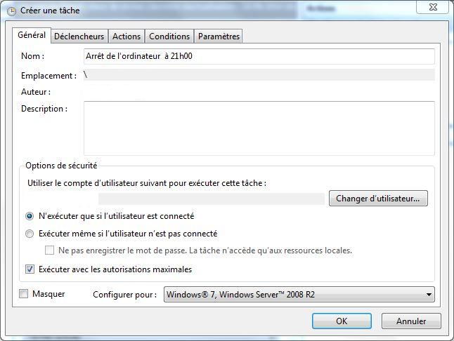 Arrt programm de windows - tche planifie - 7 - xp - webinfotuto
